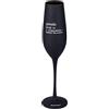 Villa d'Este Home Tivoli 1996 Flûte in vetro opaco con scritta, 210 ml, nero, Victionary