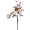 Flair Flower Ramo di carciofo con ramo decorativo, set da 2 pezzi, 60 cm, rosa antico, pianta artificiale di seta, decorazione da tavolo, decorazione per la casa, decorazione per l'autunno
