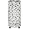 Elegant Designs HG1002-CHR Elipse - Vaso decorativo per fiori, portacandele, centrotavola per matrimoni, 17 cm, cromato