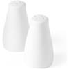 HENDI Set Saliera e Pepiera in Porcellana Bianca, 2 pezzi, Utensili da Cucina per Servire Sale e Pepe, ⌀42x(H)80mm