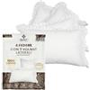 SoNiT home decor SONIT - Federe Cuscino Letto Matrimoniale con Volant - Coppia Copricuscino Letto Bianco - Copricuscino 50x80 in Cotone Traspirante Facile da Pulire (4)
