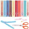 Swpeet 12P 15cm Resin Zipper Metal Ring Puller Colorful Sewing Pouch Bag DIY Sewing Craft Random Color (Colour, 15 cm, bobina di plastica cerniere per sarti fai da te