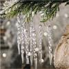 Jonami Ghiaccioli Pendenti Albero di Natale Decorazioni Albero di Natale Ornamento in Acrilico Cristallo Decorativo da Appendere - 25 Pezzi