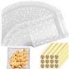 KGGZKG 200 Pezzi Bustine Sacchetti Trasparenti per Confetti 10x10cm Bustine Alimentari Porta Plastica Confetti Trasparenti per Biscotti Portaconfetti Caramelle Bustine Trasparenti Regalini Fine Festa Bambini