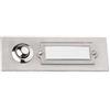 HUBER 12506 - Campanello in acciaio INOX, 1 pulsante, rettangolare, con targhetta per il nome