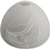 Lichthandel Hoch Paralume E14 in vetro di diametro 17 cm, bianco opaco, classico, adatto per lampada da tavolo e da terra, lampadario, lampadario, lampada a sospensione, 1 paralume Prestige