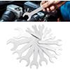 Biqing 14 pezzi Set di chiavi sottili 2mm chiave inglese regolabile metriche da 4-27 mm per riparazioni di biciclette, motociclette e automobili