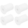 QUARKZMAN 4pz Passacavi Parete per Cavi 1 Pollice Boccola Parete per Cavo Silicone Passacavi Kit Instradamento Cavi Accessori Passacavo Parete per Ethernet Foro da 8mm, Bianco
