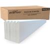 EVAFLOOR - Pack 5 Battiscopa in PVC 110cm | Zoccoletto Battiscopa Bianco Antiumidità | Battiscopa PVC Resistente & Facile da Installare