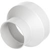 Hon&Guan Riduttore da 150mm a 100mm per Tubo di Ventilazione, Adattatore per Riduzione di Tubo 150 100 Riduttori per Condizionatori Riduttore per Cappa Cucina Aspirante