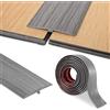 Bocguy Profilo di transizione autoadesivo, profilo a T, PVC listello di transizione 5 x 300 cm, per porte e pavimenti di collegamento di piastrelle in laminato