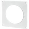 VENTS Piastra da parete per tubo di ventilazione in PVC, 150 mm, flangia da parete, tubi tondi, in plastica, resistente alle intemperie, canale rotondo, bianco, canale da parete