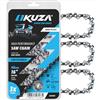KUZA Catena per motosega premium, 40 cm, 16, 3/8, .050, 56TG, adatta per Gardol, Homelite, Husqvarna, Jonsered, Makita, McCulloch, Ryobi, Sterwins e molti altri modelli (3 catene)