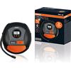 OSRAM TYREinflate DIGITAL, compressore d'aria a 12 V, compressore portatile, autostop, luce LED, pompa d'aria elettrica per pneumatici, collegamento 12V, gonfiaggio dei pneumatici in 3,5 min