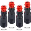 FAELNK 4PCS Spinotto Accendisigari 12v/24V Presa Accendisigari Maschio Spina Accendisigari 12v Maschio Universale Europei con Fusibile 8A 10A per Auto Camion Moto (4PCS)