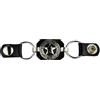 IGUANA CUSTOM CLOTHES Iguana Custom - Estensore per gilet in pelle per motociclisti con decorazione in metallo e chiusure a pressione personalizzate Chopper Bobber (sceriffo)