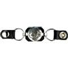 IGUANA CUSTOM CLOTHES Iguana Custom - Estensore per gilet in pelle per motociclisti con decorazione in metallo e chiusure a pressione personalizzate Chopper Bobber (indiano nordamericano)