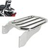 XMT-MOTOR Moto Portapacchi Posteriore Adatto per Harley Softail Fat Boy '07-'17 Softail Custom '07-'10 Night Train '06-'09 Cromato