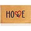 AMARU DOOR MATS Zerbino con impronte per cani, in fibra di cocco, 70 x 40 cm, tappetino per porta di benvenuto, superficie antiscivolo in PVC e fibra di cocco, ingresso casa, corridoi, porte accessori per la casa
