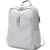 GOLF SUPAGS Zaino Porta PC Donna 14 Pollici Antifurto - Laptop Backpack Multifunzione Con Scomparto per Computer - Borsa da Viaggio e Scuola, Grigio Chiaro