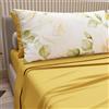 PETTI Artigiani Italiani - Lenzuola in Cotone con Federe in Stampa Digitale, Lenzuola Una Piazza e Mezza, Completo Letto Una Piazza e Mezza, Wedding Flower Giallo, 100% Made in Italy