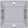 Partenopea® Faretto calpestabile pavimento giardino LED segnapassi radente impermeabile Silver carrabile finestre doppia emissione luce 12V IP65 4000K (Silver quadrato, 4W Biemissione)