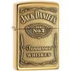 Zippo Jack Daniel's Tennessee Whiskey High Polish Brass Emblem Pocket Lighter, Accendino Tascabile Unisex-Adulto, Ottone Lucido, 5 1/2 x 3 1/2 cm