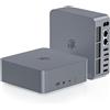Beelink EQR5 Mini PC, AMD Ryzen 5 5650U (6C/12T) fino a 4.2GHz, 32GB DDR4 RAM 1TB PCIe SSD, Micro PC 4K @60Hz Display, WiFi6 BT5.2