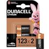 Duracell 4X Duracell 123 Batterie Lithium (2 Blister da 2 Batterie) 4 Pile