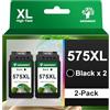 GREENSKY 575XL PG-575XL Cartuccia di Ricambio per Canon 575 XL Nero e Canon 575 PG 575 PG575XL per Canon PIXMA TS3550i TR4755i TR4756i TS3750i TS3751i TS3551i TR4750i TR4751i (2 Nero)