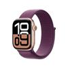 Apple - Watch Series 10 Gps 42mm Alluminio-oro Rosa - Sport Loop Prugna