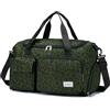 BAGROUPS Borsone da Viaggio 40x20x25 Ryanair 20L Pieghevole Borsa da Cabina Borsa da Weekender Impermeabile per Donna e Uomo con Cabina per Scarpe Sport Palestra Borsas Tote Borsas da Ospedale Verde