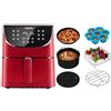 COSORI Friggitrice senza olio da 5,5 L, friggitrice ad aria calda con 11 programmi & Accessori Friggitrice ad Aria 5,5L, 6 Pezzi Accessori Airfryer Senza BPA