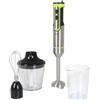JATA JEBT1789 - Frullatore a mano 1200 W, velocità regolabile. Funzione TURBO con 17.000 giri/min. 4 lame in acciaio inox. Include accessori: tritatutto, frusta e bicchiere da 500 ml