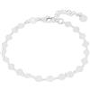 WANDA PLATA Bracciale Disco Tondo da Donna Argento 925, Multi Cerchio, Ragazza, Catena