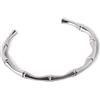 SINGULARU - Bracciale Sugarcane. Acciaio. Bracciale Rigido con Finitura Lucida e Apertura di 3 cm. Gioielli da Donna