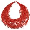 Avalaya Collana Lunga Multifilo In Perline Di Vetro Giallo Banana – 70 Cm, Senza Chiusura, Gioiello Statement Per Donna