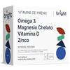 Bright Naturo Omega 3 TG, Magnesio, Zinco, Vitamina D3 - SmartAbsorb™ | per immunità, energia e sistema nervoso | 28 bustine giornaliere
