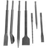 Veemoon 1 Set Set di pick elettrico a scalpello punte da trapano per spaccare il legno punte di ricambio Bitto del cacciavite a piegatura multifunzione acciaio Grigio