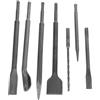 Housoutil 1 Impostato Set Di Pick Elettrico a Scalpello Bit Per Trapano Tenone Quadrata Di Woodworker Pezzi Di Vanga Per Legno Pezzi Di Perforazione Per Vanga Per Legno Acciaio Grey