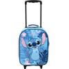 Undercover Valigia per bambini, bagaglio da viaggio, personalizzato con nome, trolley ragazza ragazzo, bagaglio a mano valigia da viaggio, Stitch, 27 x 13.5 x 38 cm, Bagaglio per bambini