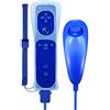 Maliralt Wii - Telecomando e Nunchuck per Nintendo Wii/Wii U, LP02 Wii Controller Wireless con Joystick Custodia in Silicone e Cinturino da Polso Motore Vibrazione Integrato - Indaco (prodotto da
