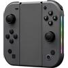 JYELUK Ricambio per controller Nintendo Switch, compatibile con controller switch con LED RGB e presa di ricarica, supporta doppia vibrazione/sveglia/screenshot