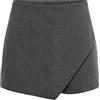 ONLY Onlmist-Yasmine MW Wrap Skorts TLR Noos Minigonna, Grigio Scuro mélange, 48 Donna