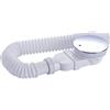 IMPTS Tubo di scarico doccia 90 mm con sifone per piatti doccia, piatto doccia, set di scarico doccia, cromato
