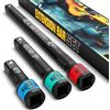 KIRXST Set di 3 Prolunghe Cricchetto 1/2, Estensione a Impatto 75 mm 125 mm 250 mm, Bussola e Avitatore per Riparazione Auto e Manutenzione Generale