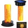 Silkwish 2 pezzi di ricambio per lampade solari da giardino, ricambio per lampade solari con fiamma, coperchio di ricambio solare da 8 cm, per lampade solari e esterni