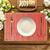 l&j Tovagliette di bambù per tavolo da pranzo, Tovagliette Americane Legno di Bamboo Set di 4-2, Stain-Resistant, Heat-Resistant Place Mats, Durable e Robust Dining Place Mats per tavolo da cucina (2)