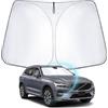 WEIPIN Parasole per Parabrezza Auto compatibile con Vol-vo XC60 2018-2023,2024 2025 2026 Parasole Pieghevole di Argento Anti UV per XC60 2024 Accessori, Pieghevole e Portabile