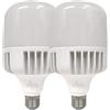 LED ATOMANT Confezione da 2 Lampadina LED E27 T120 50W, Colore Bianco Freddo (6500K), 5500 Lumen, Attacco spesso, Equivalente a 550W tradizionale